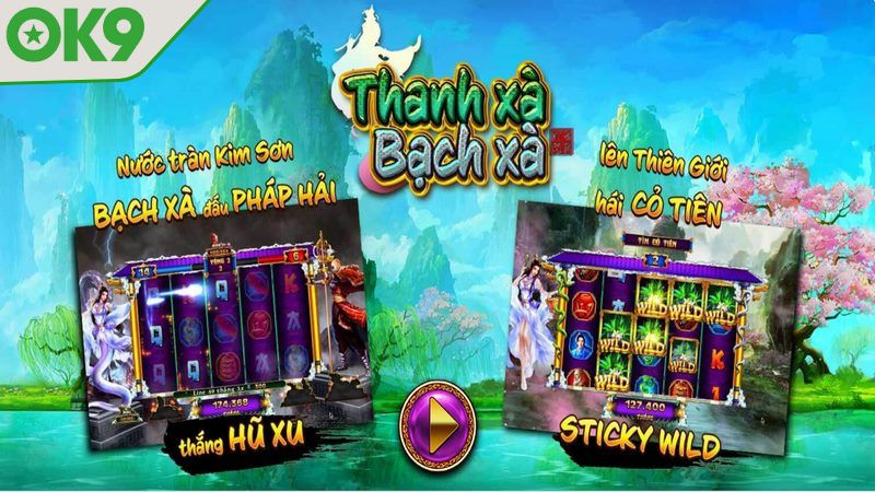 Thanh xà bạch xà cung cấp giao diện chơi game mãn nhãn